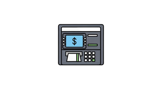 ATM Machine Vector Illustration