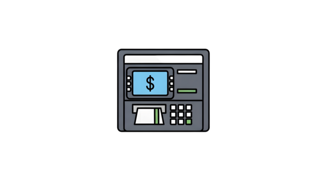 ATM Machine Vector Illustration