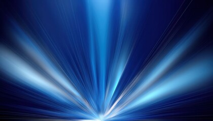 Fototapeta premium radiant cosmic horizon with glowing blue light burst and futuristic energy rays perfect for abstract background or digital texture