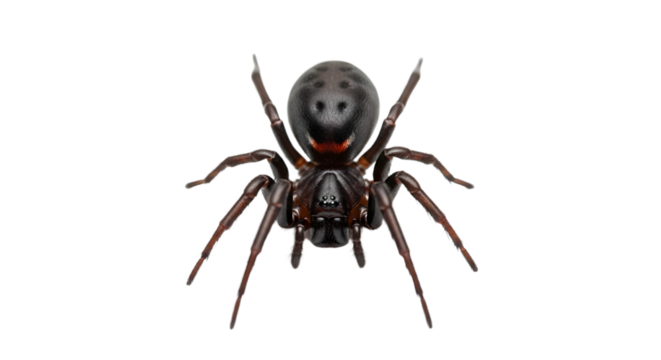 Creepy Spider Isolated on Transparent Background