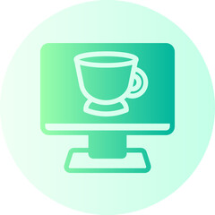 Coffee gradient icon