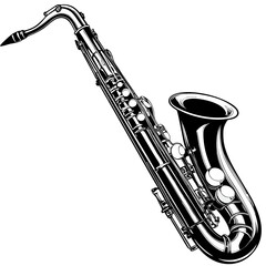 saxophone isolated on white