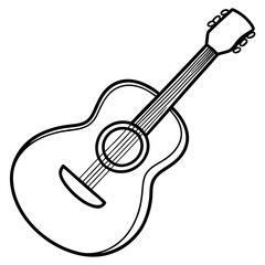 Naklejka premium acoustic guitar icon