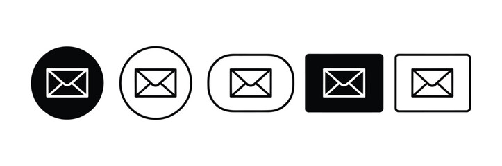 Mail icon set. email icon vector. E-mail icon. Envelope icon collection on isolated Envelope icon, Mail icon vector for web