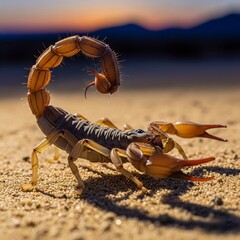 scorpion on the ground