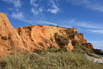 red rocks in the desert