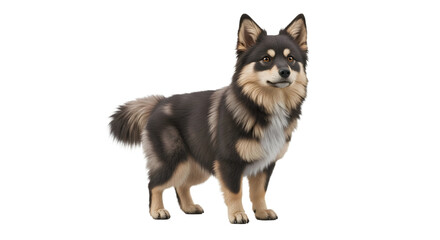 Obraz premium Finnish Lapphund Isolated on Black