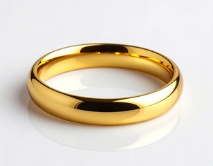 Golden Band A Symbol of Commitment and Love, Gleaming with Warmth and Elegance, Capturing Timeless Beauty