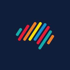 brain abstract logo modern style
