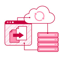 Website hosting: cloud storage and server