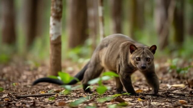 Bushy-tailed Olingo in Amazon Rainforest, Ecuador