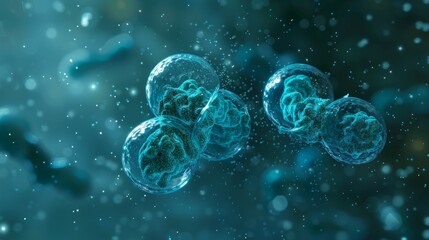 euglenoids undergoing the process of binary fission where a single cell divides into two identical daughter cells.