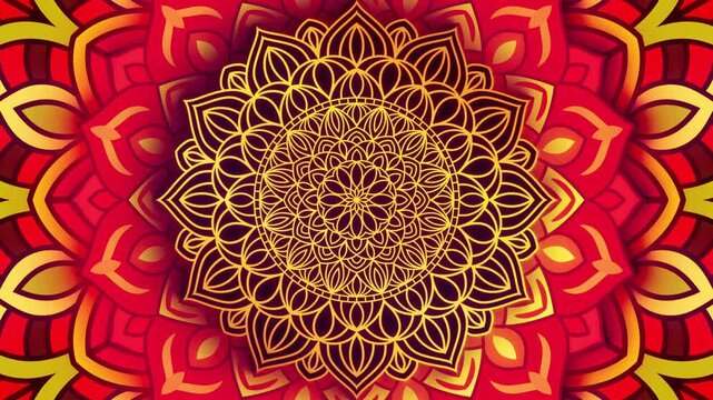 Beautiful colorful flower mandala background