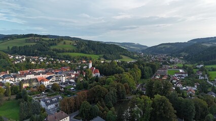 Fototapeta premium Aspang-Markt in der Buckligen Welt, Niederösterreich 