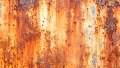 Rusty corrugated metal panel