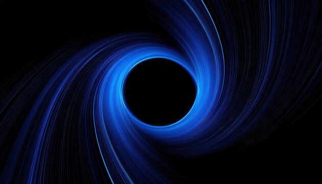swirling blue vortex light trail with glowing circular motion on dark background for abstract texture or futuristic backdrop
