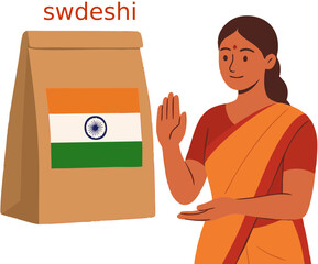 swadeshi, indian culture, made in india, illustration