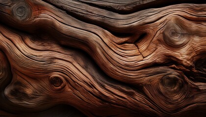 detailed close up of weathered wood exhibiting unique patterns and textures in natural colors and organic shapes