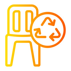 chair gradient icon