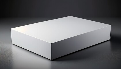 Fototapeta premium premium packaging mockup high resolution stock photo of a sleek rigid white box for product presentation and branding ideal for e commerce display