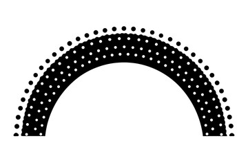 A vibrant vector illustration of a colorful rainbow arching across the sky, a bright and cheerful symbol of nature's beauty