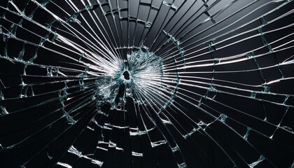 black background with shattered screen glass scattered across demonstrating significant damage