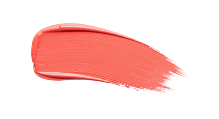Coral Lipstick Smear Texture Close Up Beauty Cosmetic Makeup Product Application Swatch