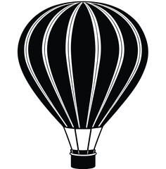 Obraz premium An adventurous design of a colorful hot air balloon vector flying high in the sky