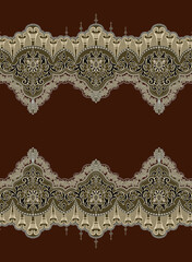 beautiful digital shirt and border textile design digital print on fabric.