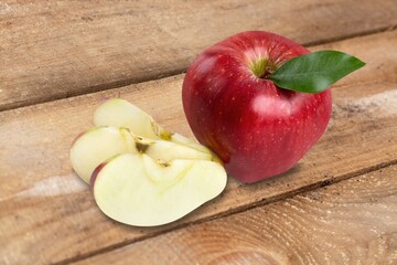 Red tasty fresh ripe Apple fruit