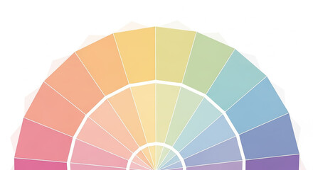 Obraz premium Pastel color palette showing a range of hues
