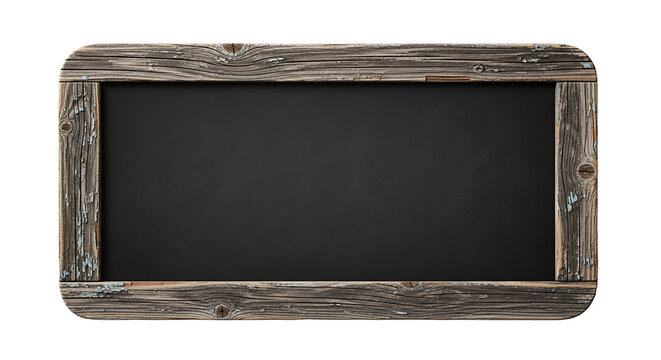 Rustic Wooden Chalkboard Frame Empty Sign Menu Board Blackboard for Your Message or Text