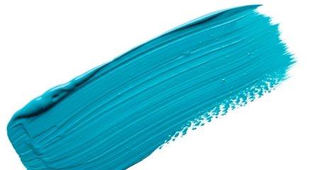 Turquoise Paint Brush Stroke Texture Abstract Background Creative Artistic Design Element