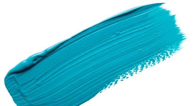 Turquoise Paint Brush Stroke Texture Abstract Background Creative Artistic Design Element