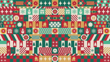  Christmas Geometric Background