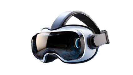 Futuristic vr headset with sleek design for immersive virtual reality experiences