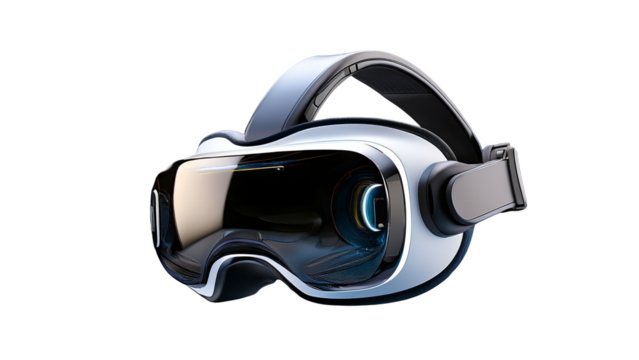 Futuristic vr headset with sleek design for immersive virtual reality experiences