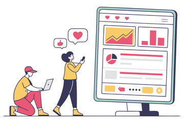 Digital Marketing and Social Media Analytics Tracking Growth and Engagement