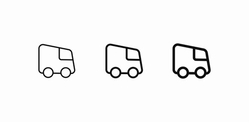 delivery truck vehicle icon sign vector