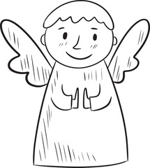 Christmas and new year angel