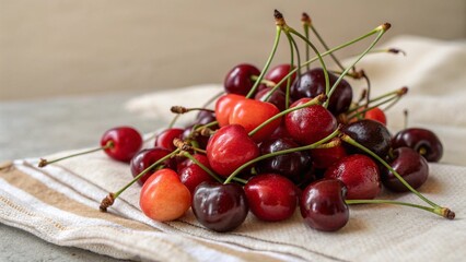 cherries in a bowl