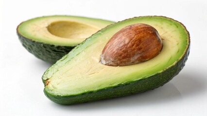avocado isolated on white