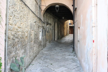 narrow street in old town