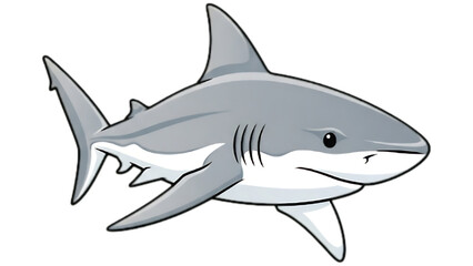 Fototapeta premium shark vector illustration 