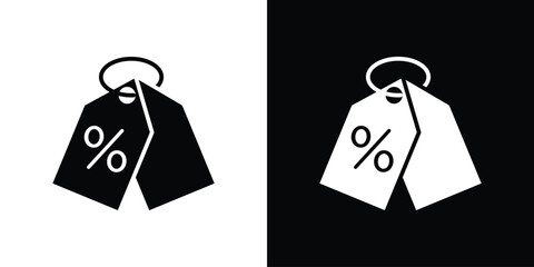 Tags icon. filled flat sign for mobile concept and web