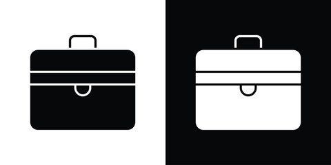 Briefcase icon. filled flat sign for mobile concept and web