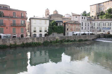 canal in Isola del Liri, Italy 