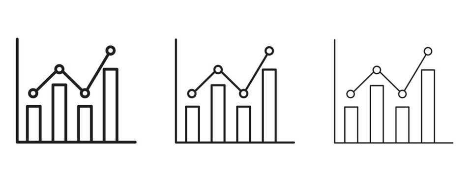 Stats icon in linear versions. Editable line