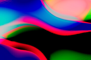 abstract background, colorful 3d wave shape