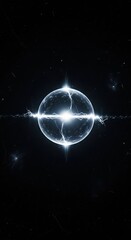 A breathtaking view of our blue marble, a solitary planet of nature and ocean, as it drifts through the starry cosmos of a dark galaxy